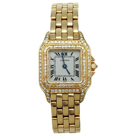 montre or jaune cartier